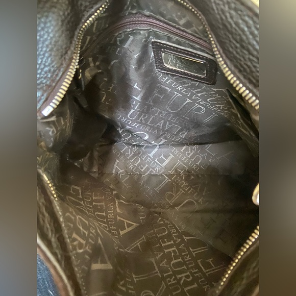 🇮🇹FURLA Coffee Brown Leather & Suede Shoulder Bag - Made in Italy 🇮🇹🇮🇹🇮🇹 - Picture 4 of 12